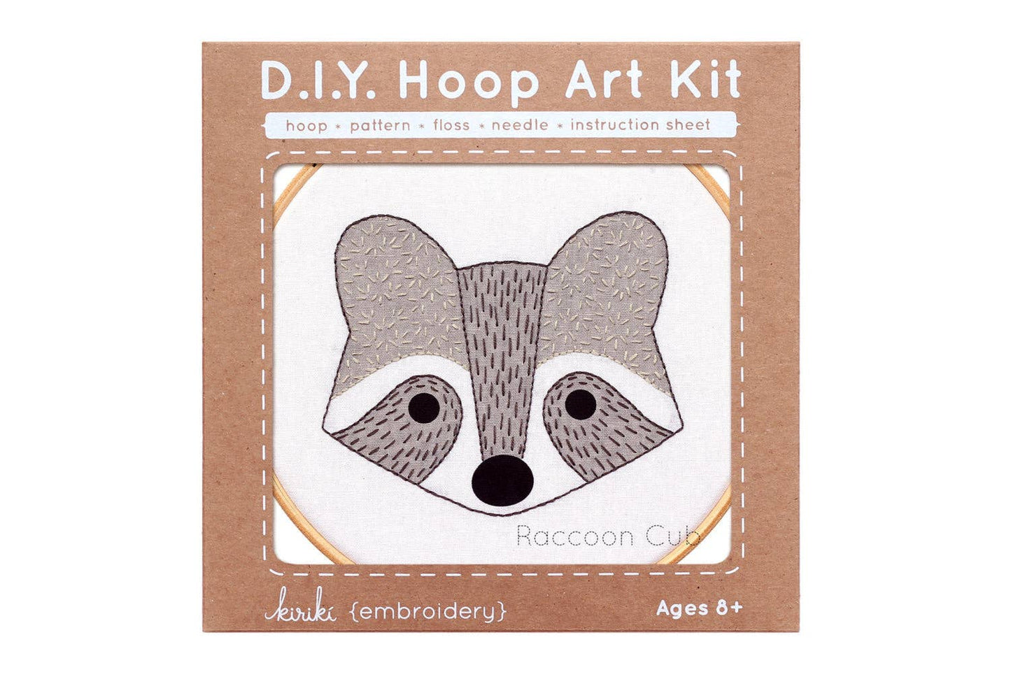 Raccoon Cub - Hoop Art Kit - homesewn
