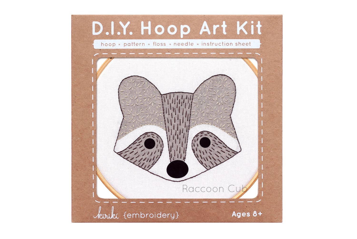 Raccoon Cub - Hoop Art Kit - homesewn