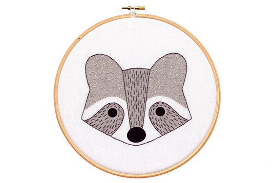 Raccoon Cub - Hoop Art Kit - homesewn