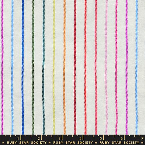 Rainbow Stripe - Natural - Warp Weft Mystic Fable - homesewn