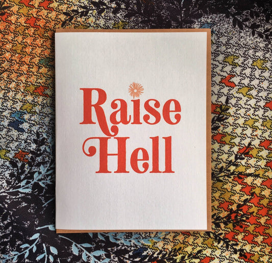 Raise Hell - Card - homesewn