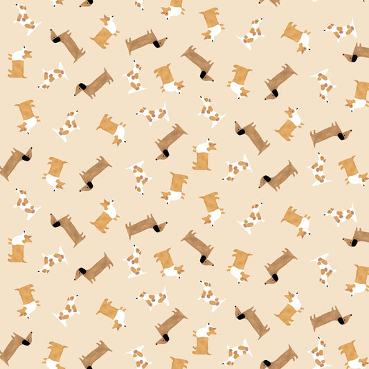 Raise the Woof - Wheat - QUILTING COTTON/POPLIN - homesewn