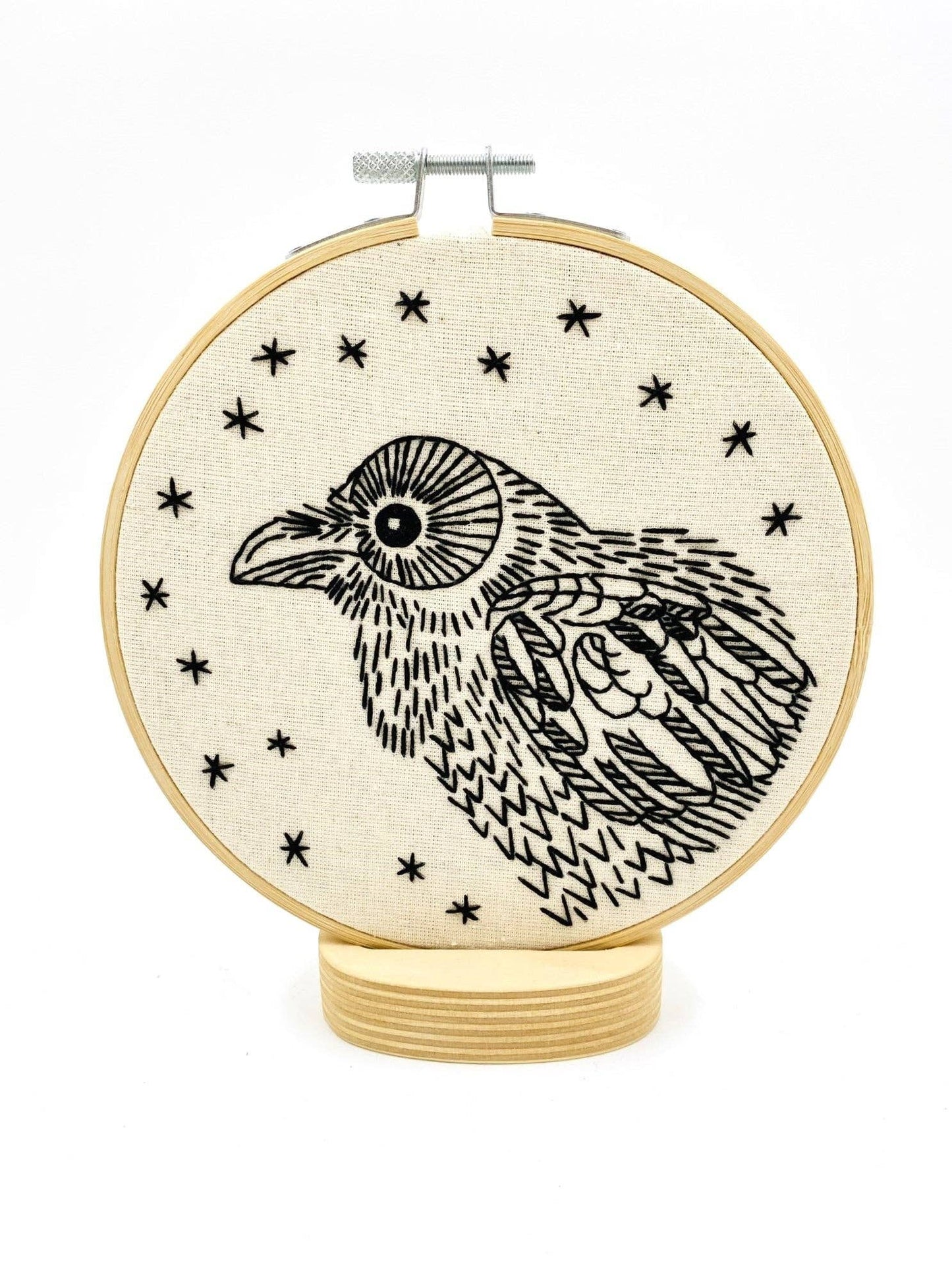 Raven Nevermore Complete Embroidery Kit - homesewn