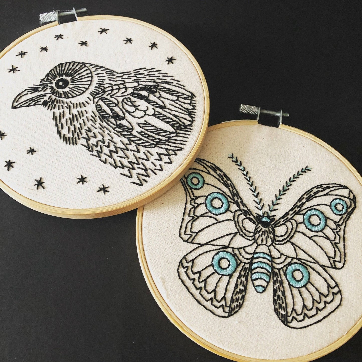 Raven Nevermore Complete Embroidery Kit - homesewn