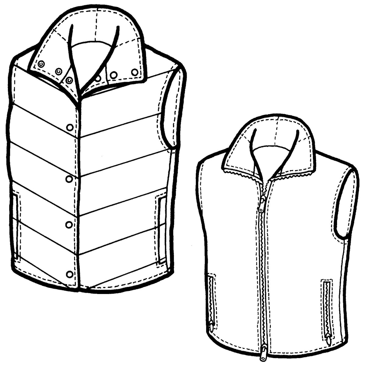 112 – Kid's Santiam Reversible Vest Pattern