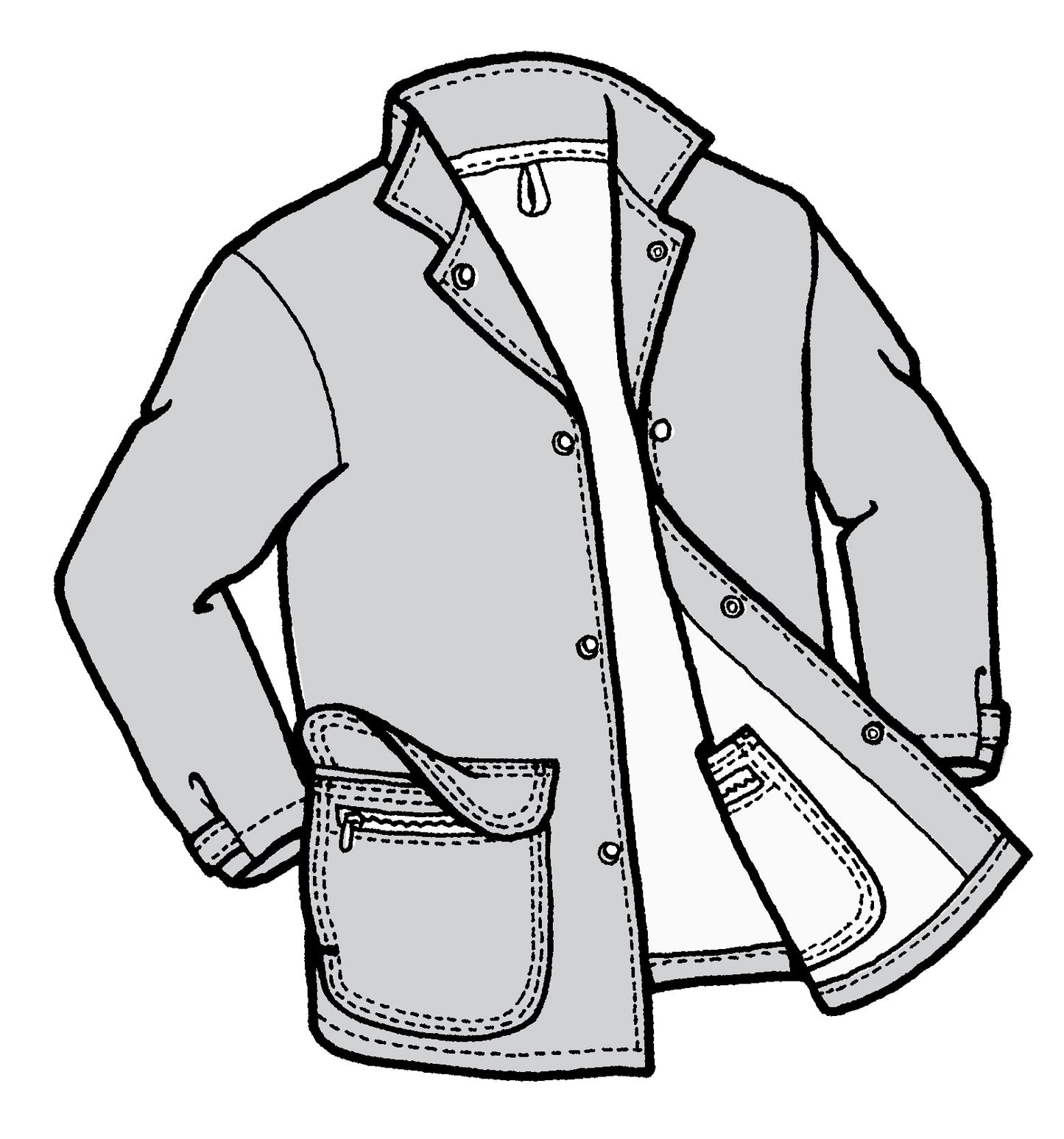 537 – Adult's Frenchglen Barn Jacket Pattern