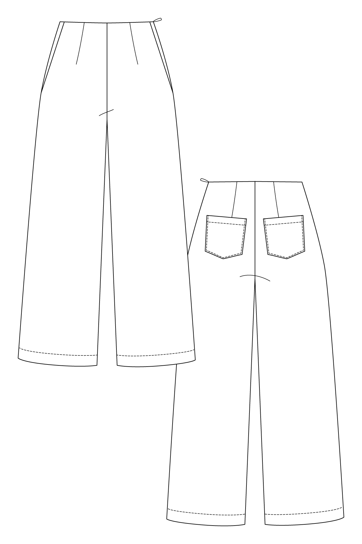 AIRI wide leg trousers