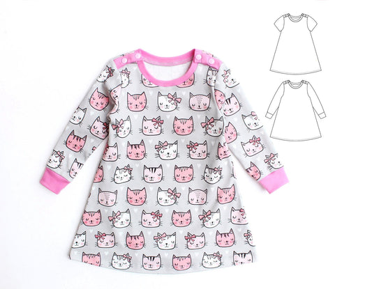 Baby Cats Dress Pattern