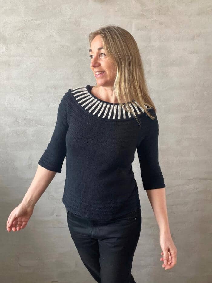 Bellis blouse by Hanne Falkenberg, knitting pattern Knitting patterns Hanne Falkenberg