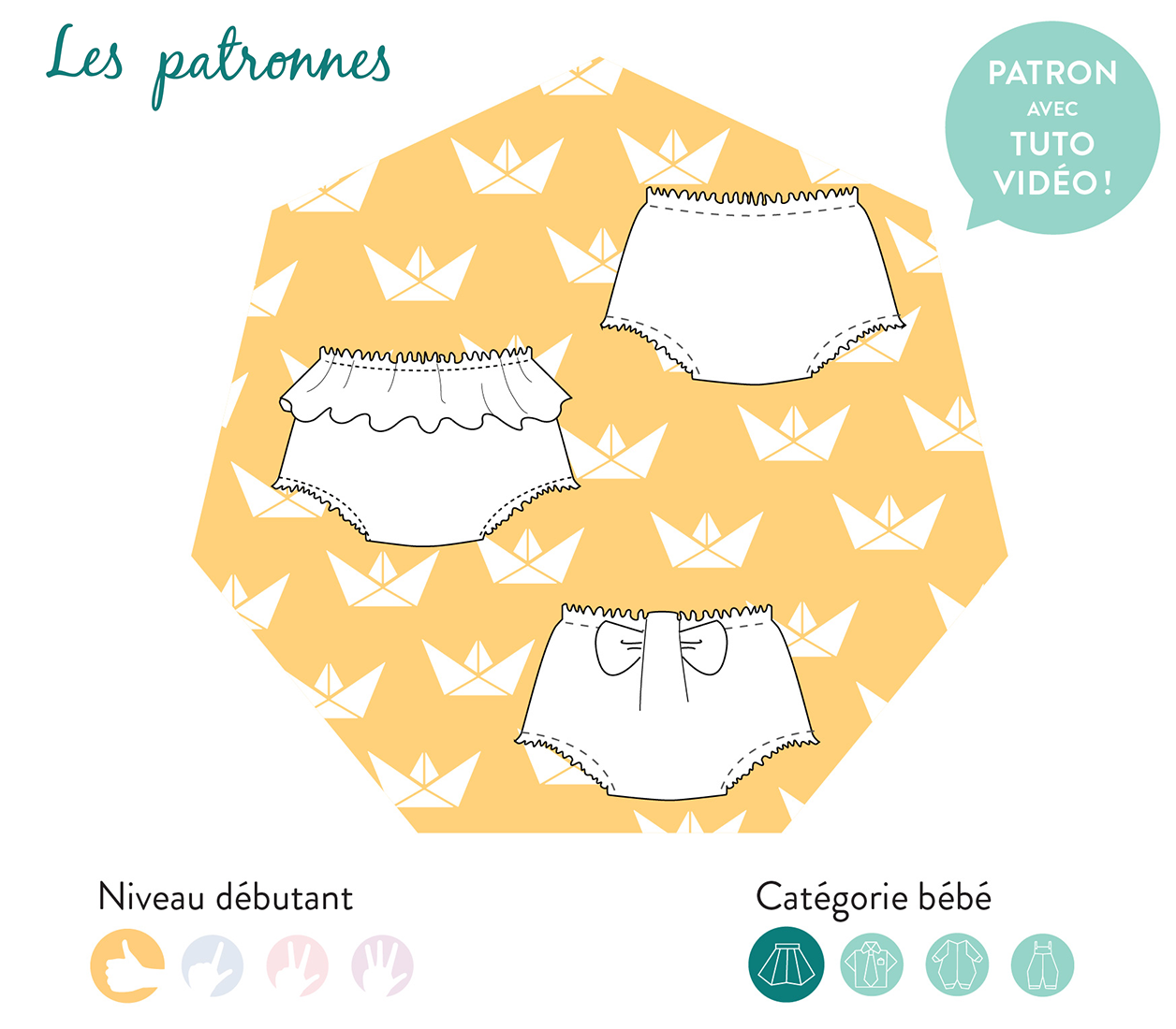 Bloomers pour bébé-débutant