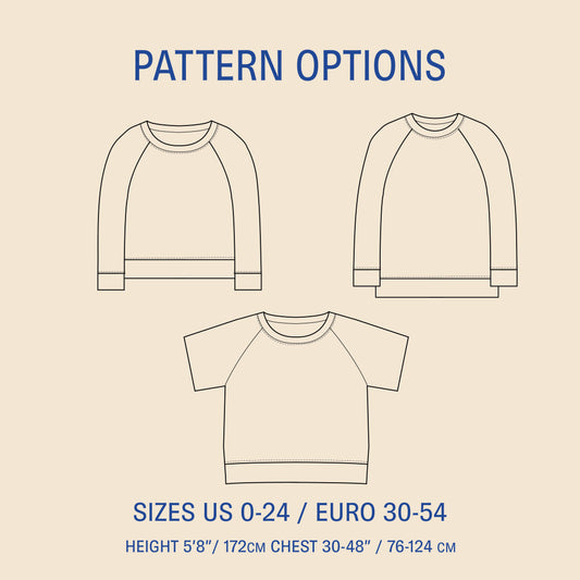 WBM Boxy raglan sweater 