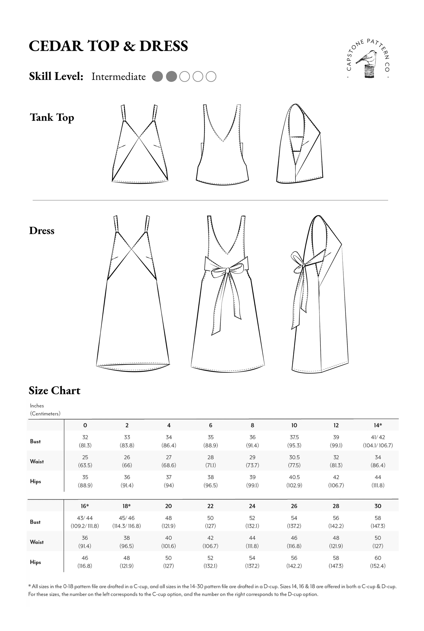 Cedar Dress + Top Pattern