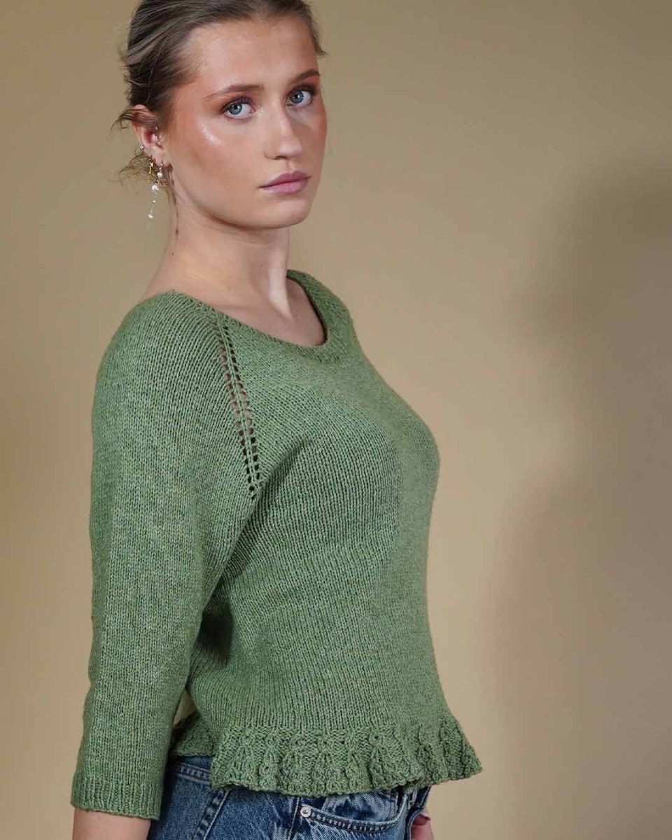 Chili Ruffle Sweater, No 12 knitting kit Knitting kits Önling - Katrine Hannibal
