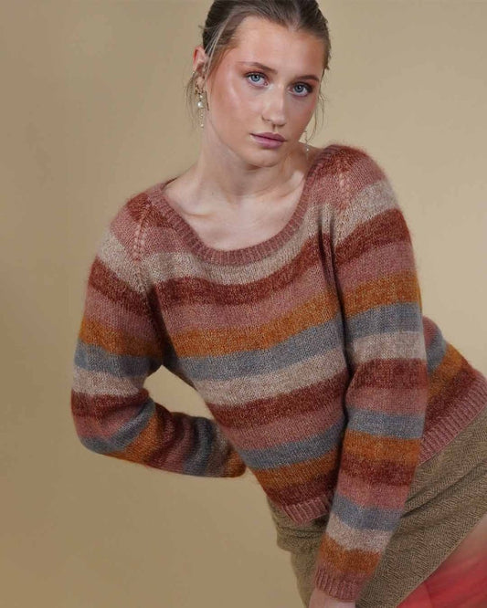 Chloé Sweater, No 12 + silk mohair knitting kit Knitting kits Önling - Katrine Hannibal