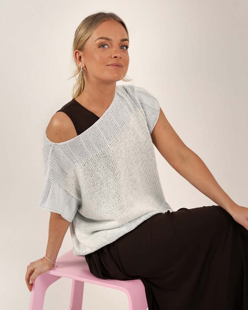 Easy Peasy Rose Tee, No 21 + 14 strikkekit