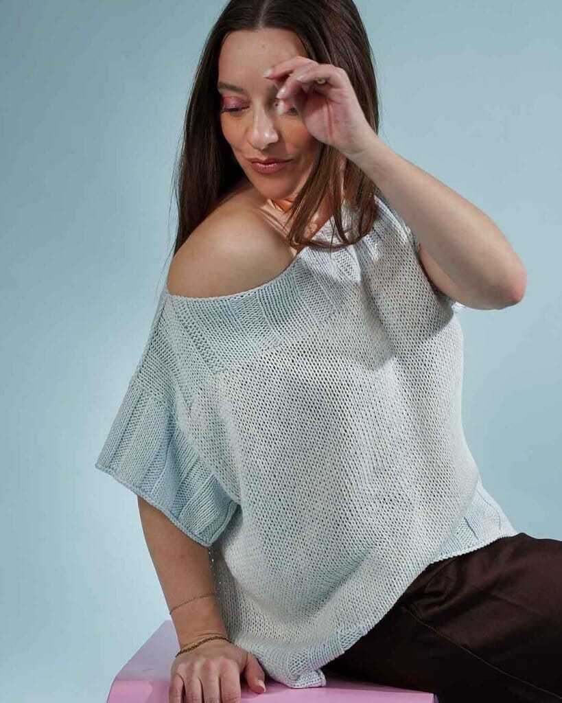Easy Peasy Rose Tee, No 21 + 14 strikkekit