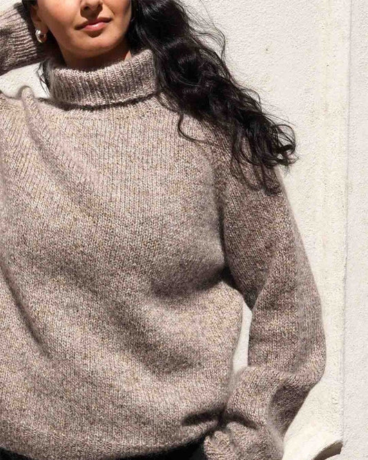 Ella sweater, No 20 + Silk mohair knitting kit