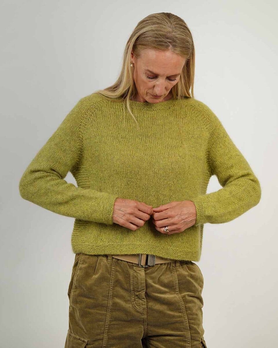 Esmeralda Sweater by Katrine Hannibal, No 20 + Silk mohair knitting kit