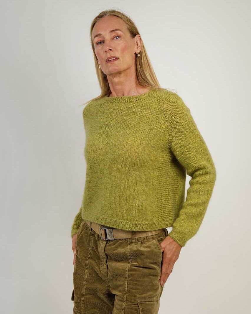 Esmeralda Sweater by Katrine Hannibal, No 20 + Silk mohair knitting kit