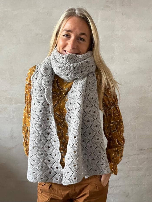 Hjerterum scarf, knitting pattern Knitting patterns Önling - Katrine Hannibal