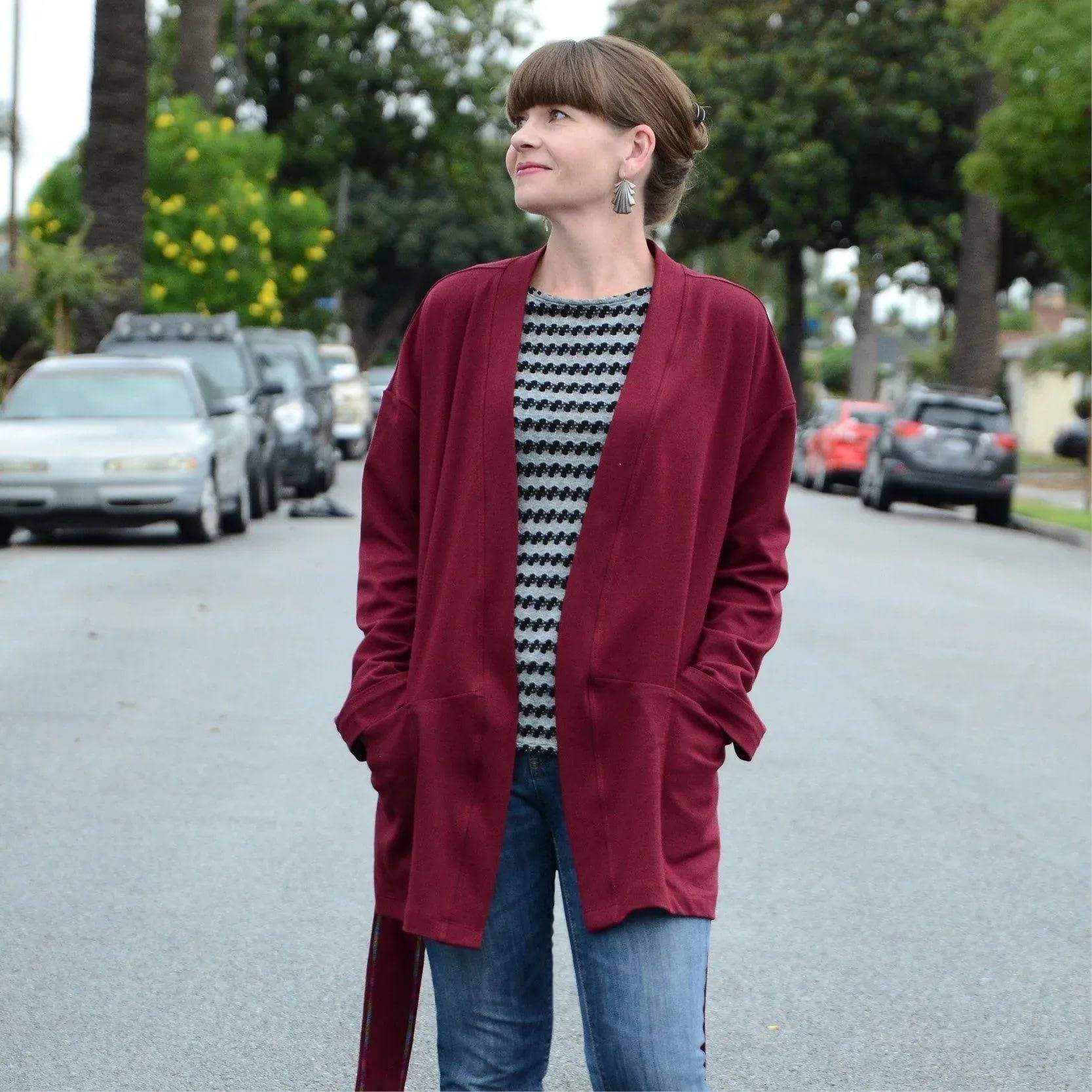Komi Wrap Jacket Sewing Pattern Wardrobe By Me