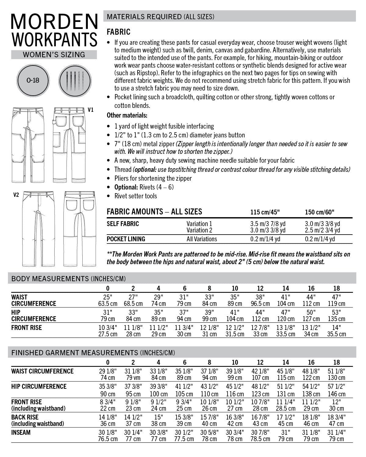 Morden Work Pants PDF