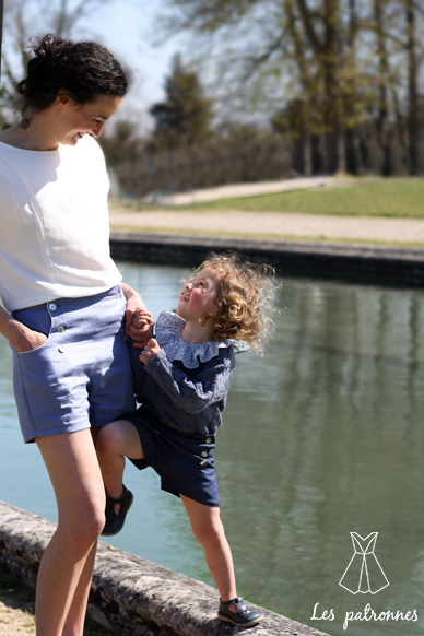 Short à pont Titouan-Femme+Enfant