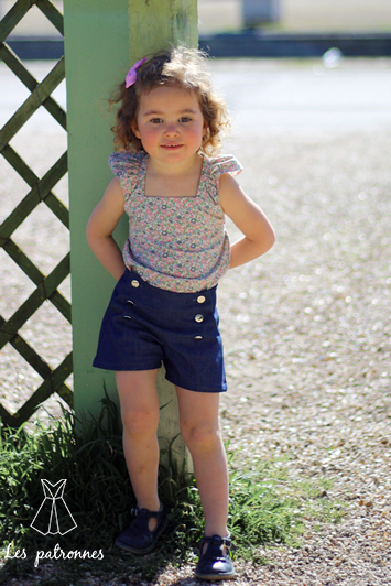 Short à pont Titouan-Femme+Enfant