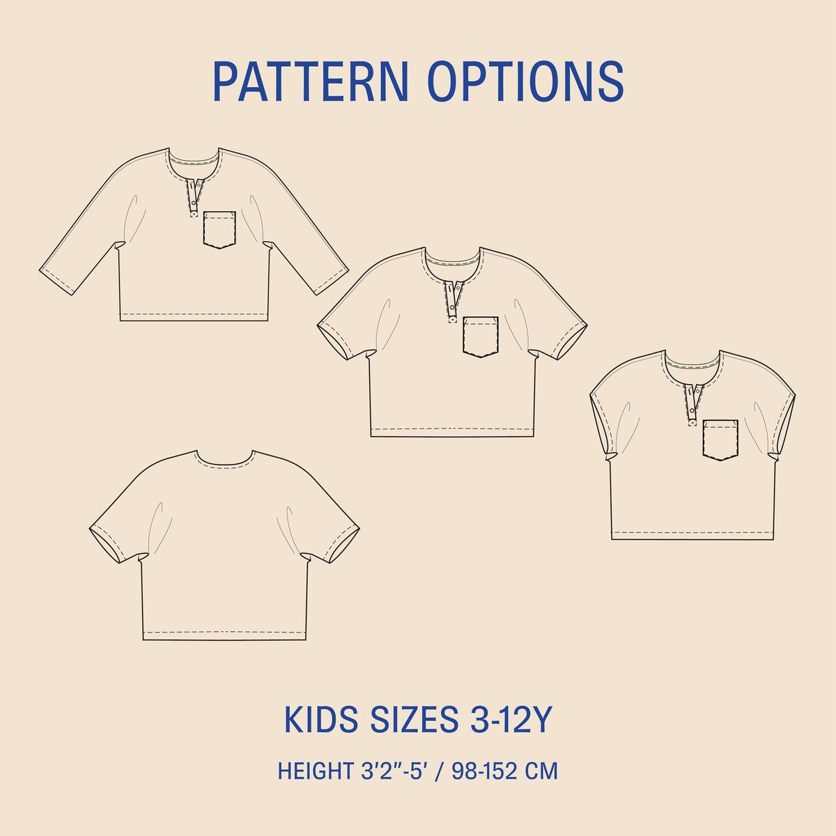 Kids Una Shirt sewing pattern Wardrobe By Me