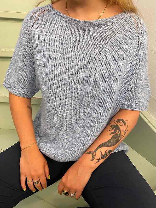 Freja summer T-shirt by Önling, knitting pattern