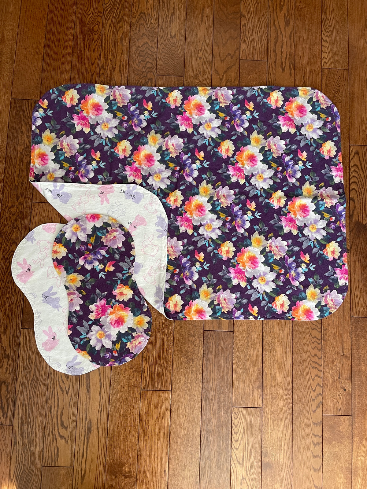 Receiving Blanket and Burp Cloth