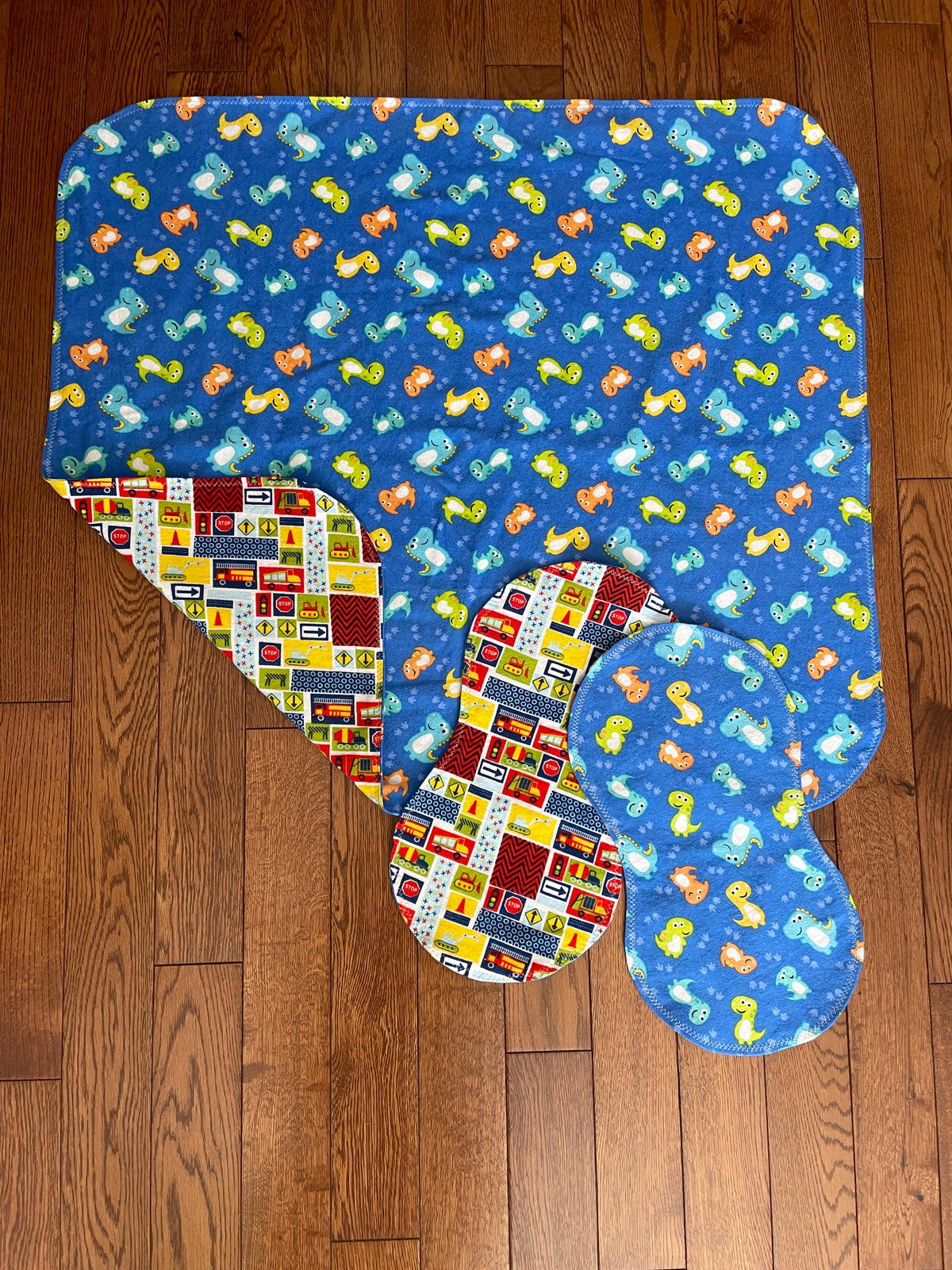 Receiving Blanket and Burp Cloth