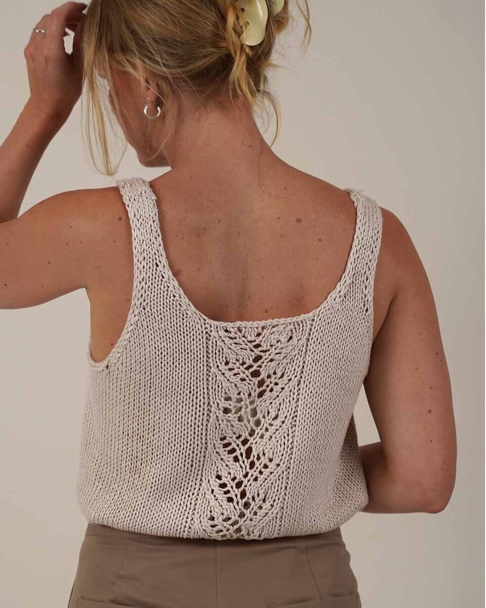 Rēsu summer top, Önling No 14 knitting kit
