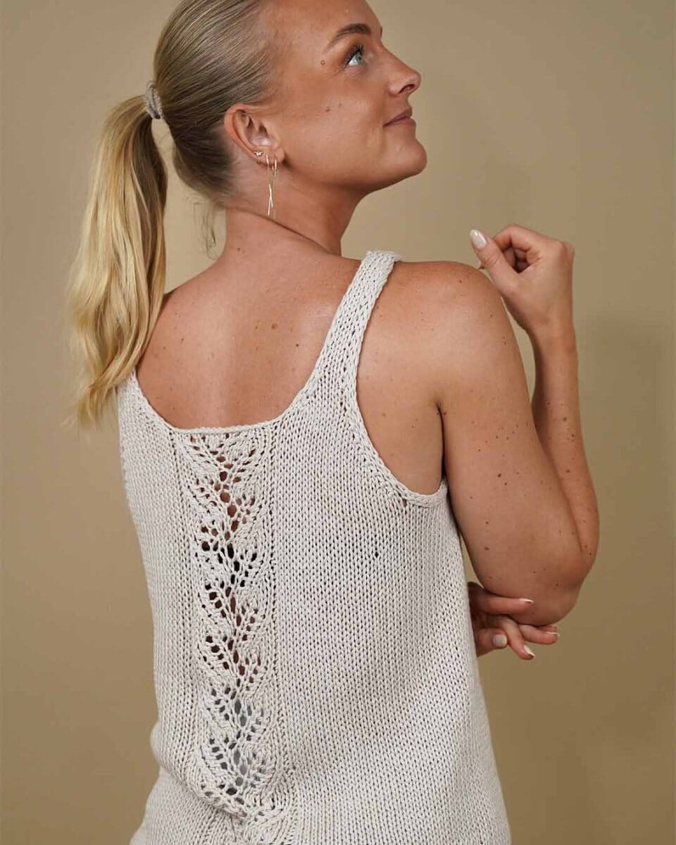 Rēsu summer top by Önling, No 12 knitting kit