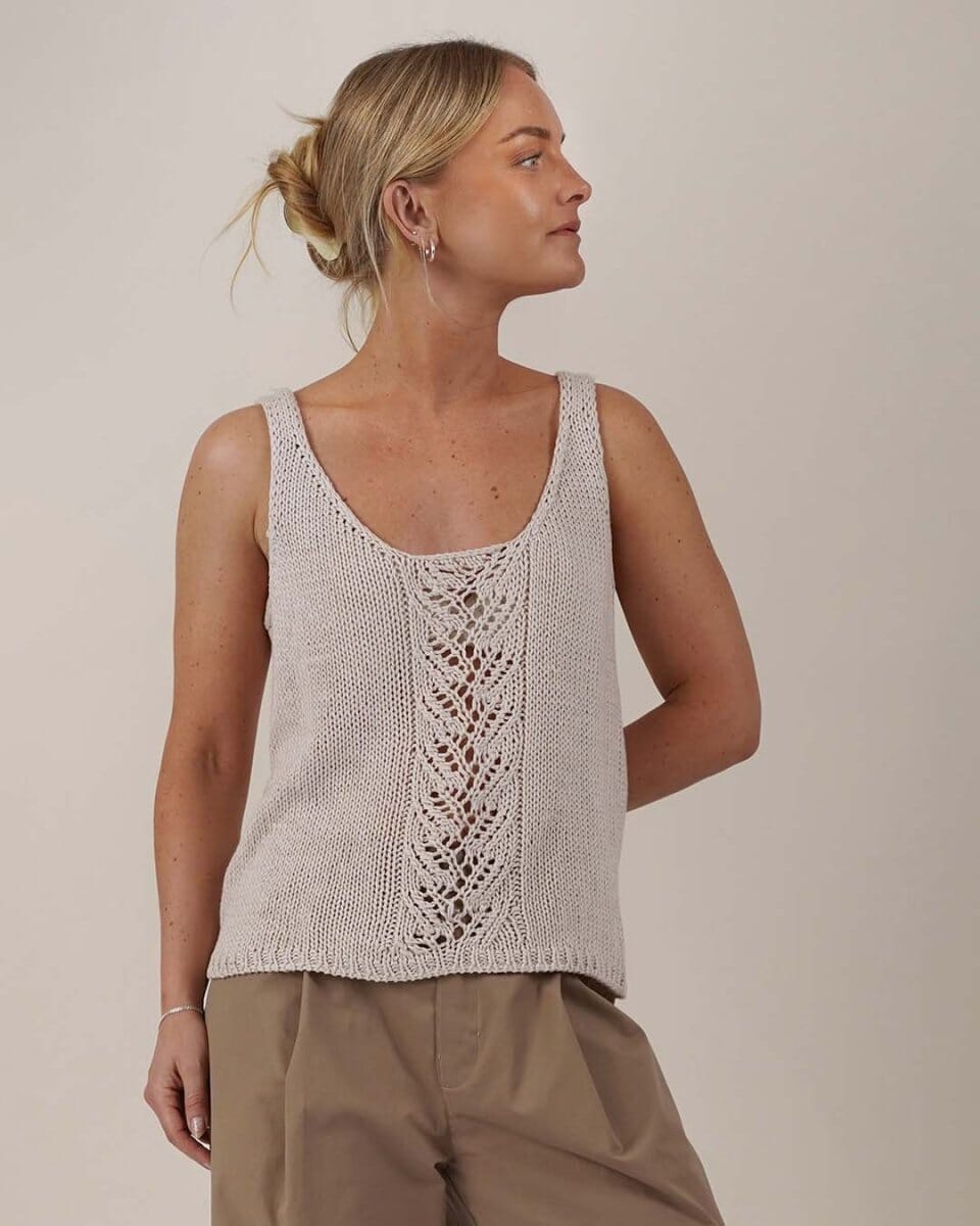 Rēsu summer top, Önling No 14 knitting kit