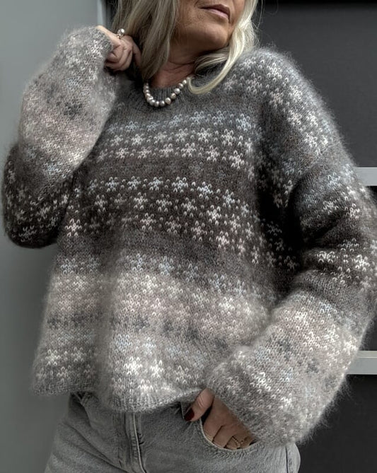 Rikke Bloom Mohair Sweater by Rikke Jönsson, knitting pattern (UK, SE, NO, DE)