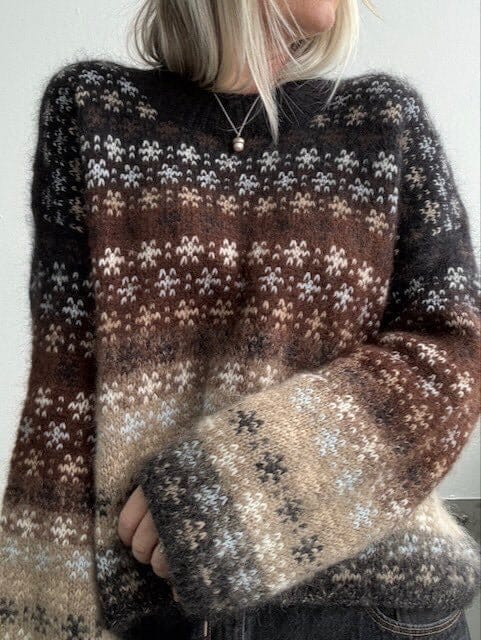 Rikke Bloom Mohair Sweater, Rikke Jönsson | Black x, Coffee brown (026), Linen (005) / beige (0349), Ice blue (048), Warm light beige melange (016m), Coffee brown (026), Cold light beige melange / marzipan (006m), Black (001)