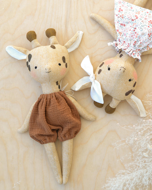 Stuffed Animal Giraffe Sewing Pattern