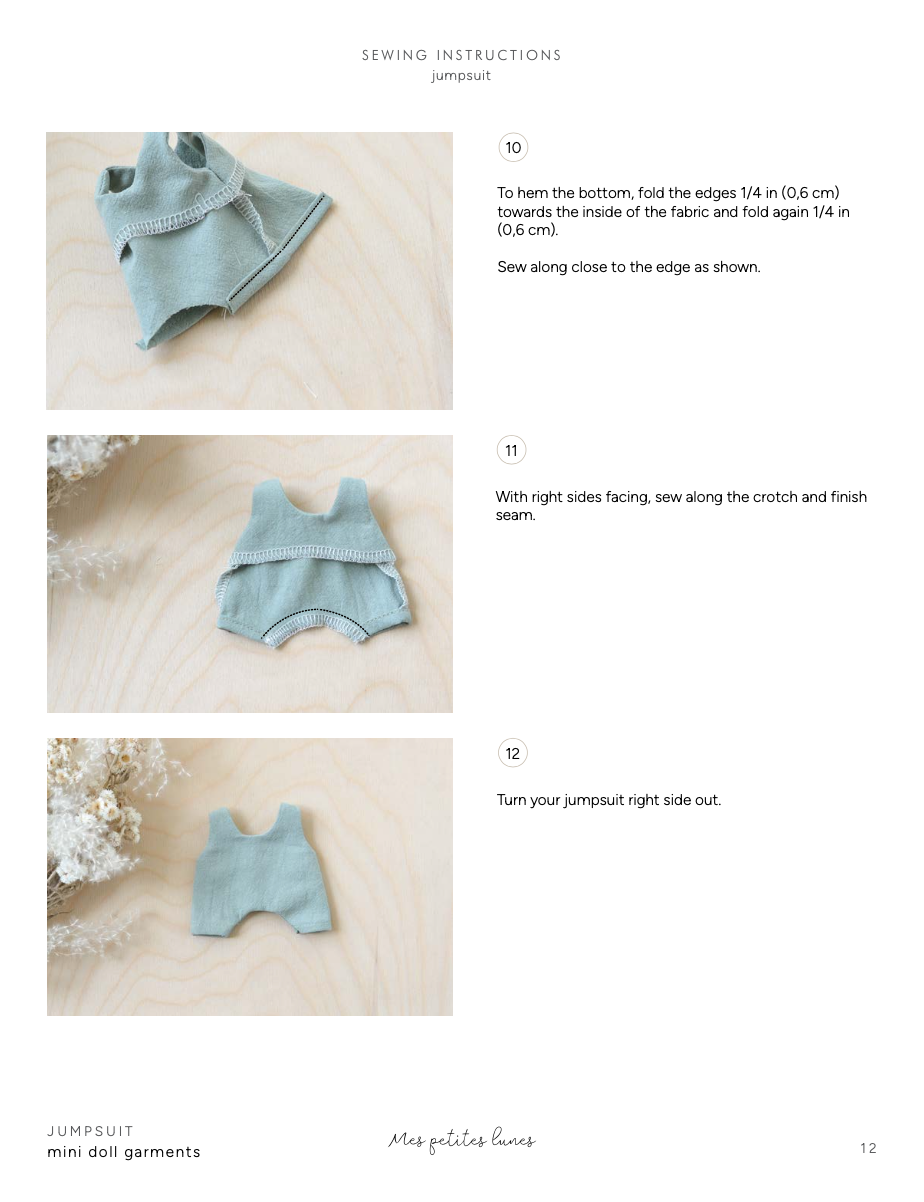 Sewing Pattern - Mini Cat doll