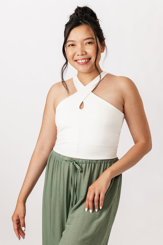 ULPU cross neck tank top