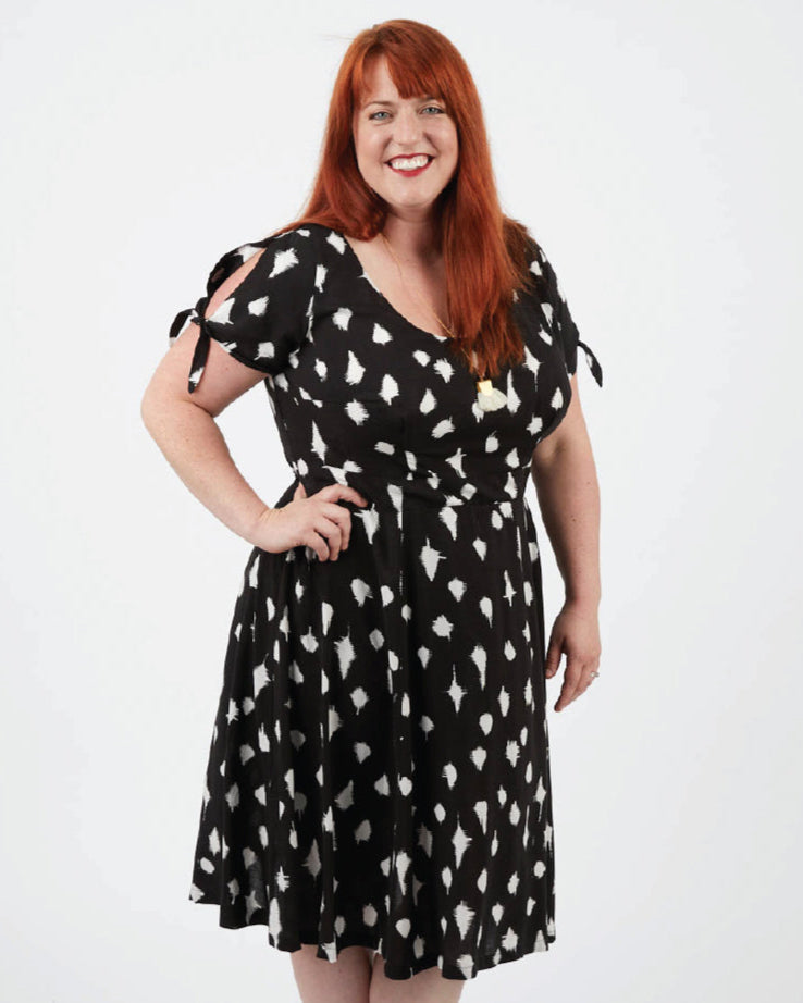 This dress is the Upton Dress & Skirt sewing pattern from Cashmerette.