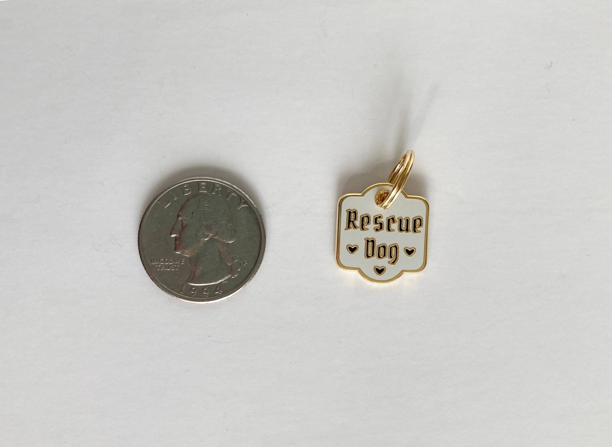 Rescue Dog Pet Collar Charm - homesewn
