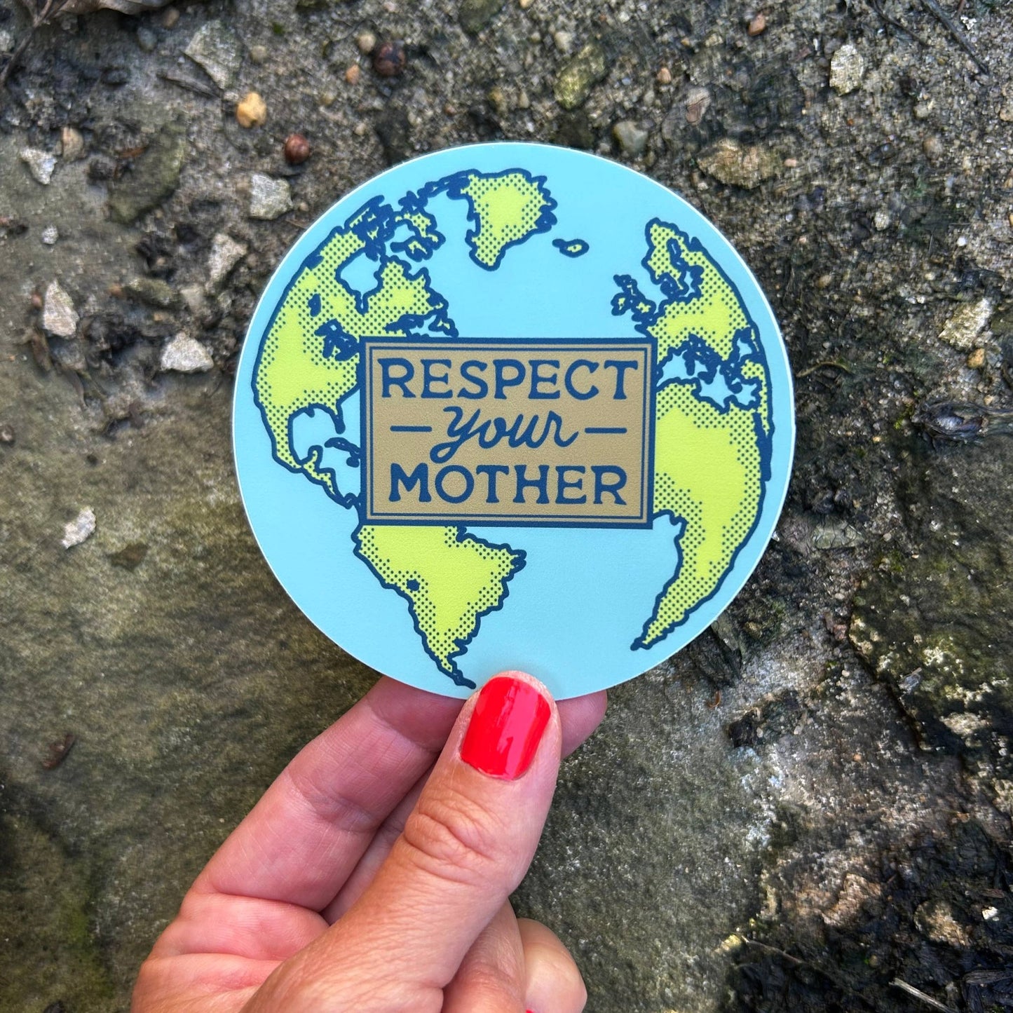 Respect Your Mother Earth Environmentalism Bumper Sticker - homesewn