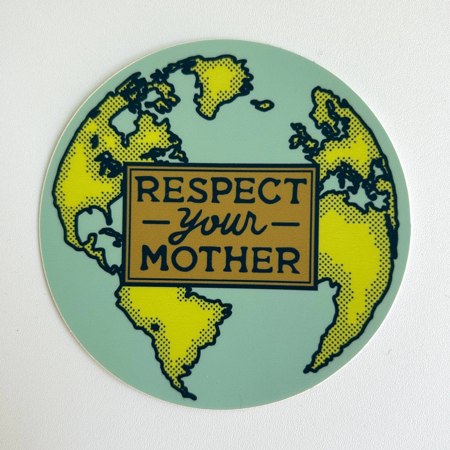 Respect Your Mother Earth Environmentalism Bumper Sticker - homesewn
