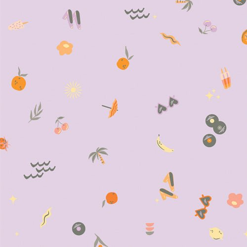 Retro Summer - Quilting Cotton - Tangerine - homesewn