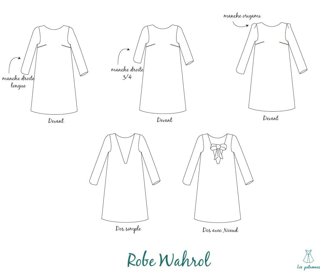 Robe ou haut Warhol PDF DOWNLOAD - homesewn