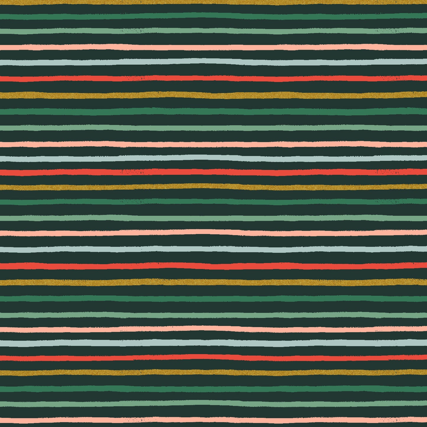 Festive Stripe - Evergreen - Rifle Paper Co. Holiday Classics - homesewn