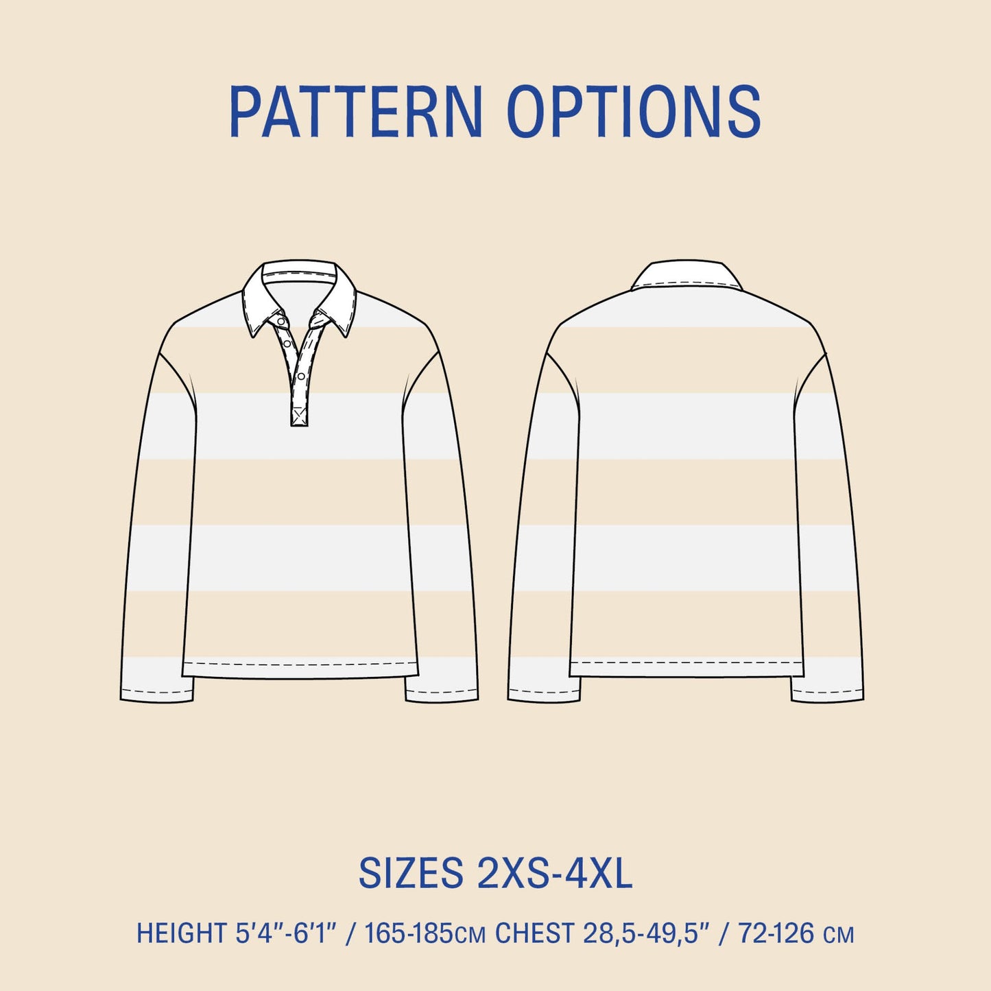 Rugby Polo Shirt Sewing Pattern PDF DOWNLOAD - homesewn