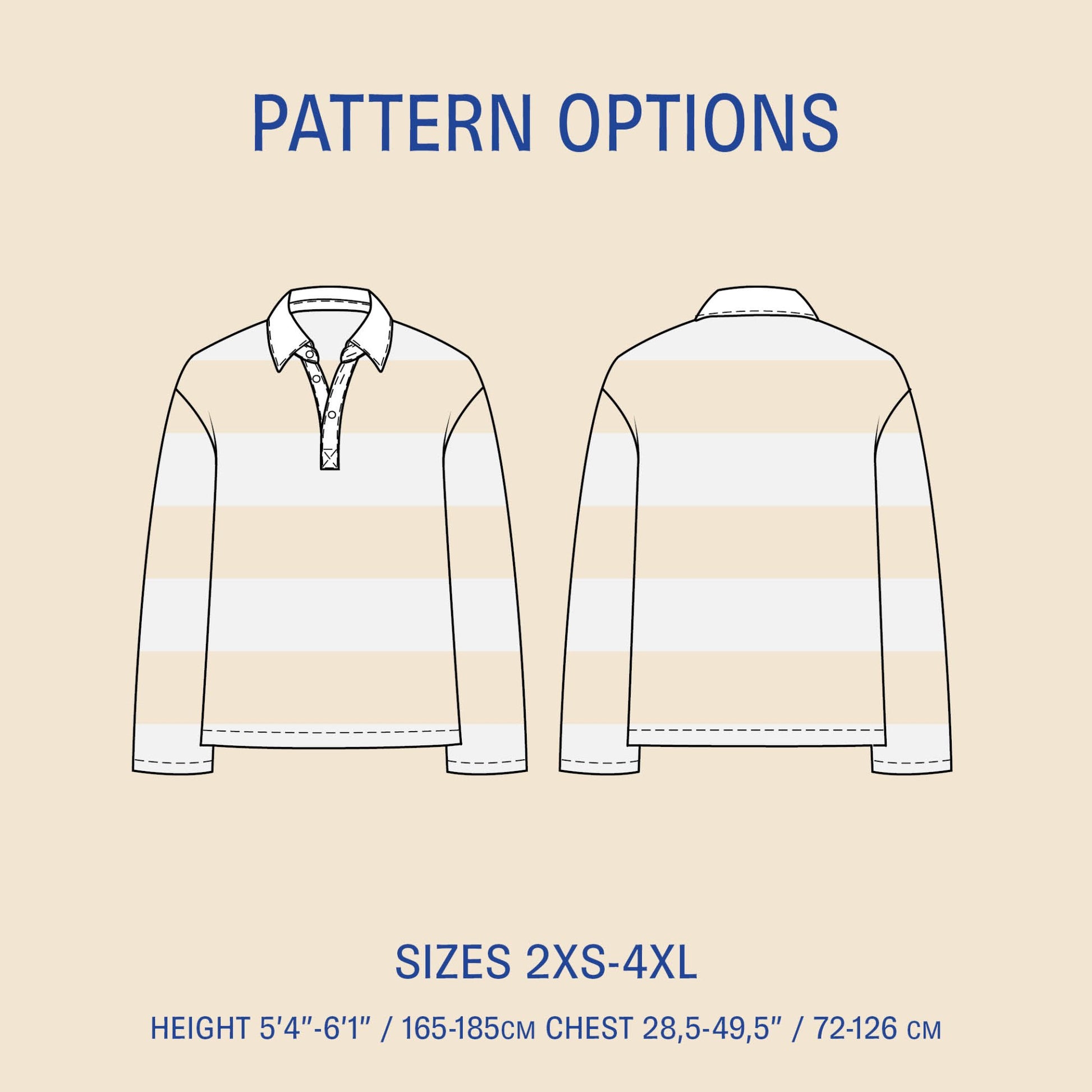 Rugby Polo Shirt Sewing Pattern PDF DOWNLOAD - homesewn