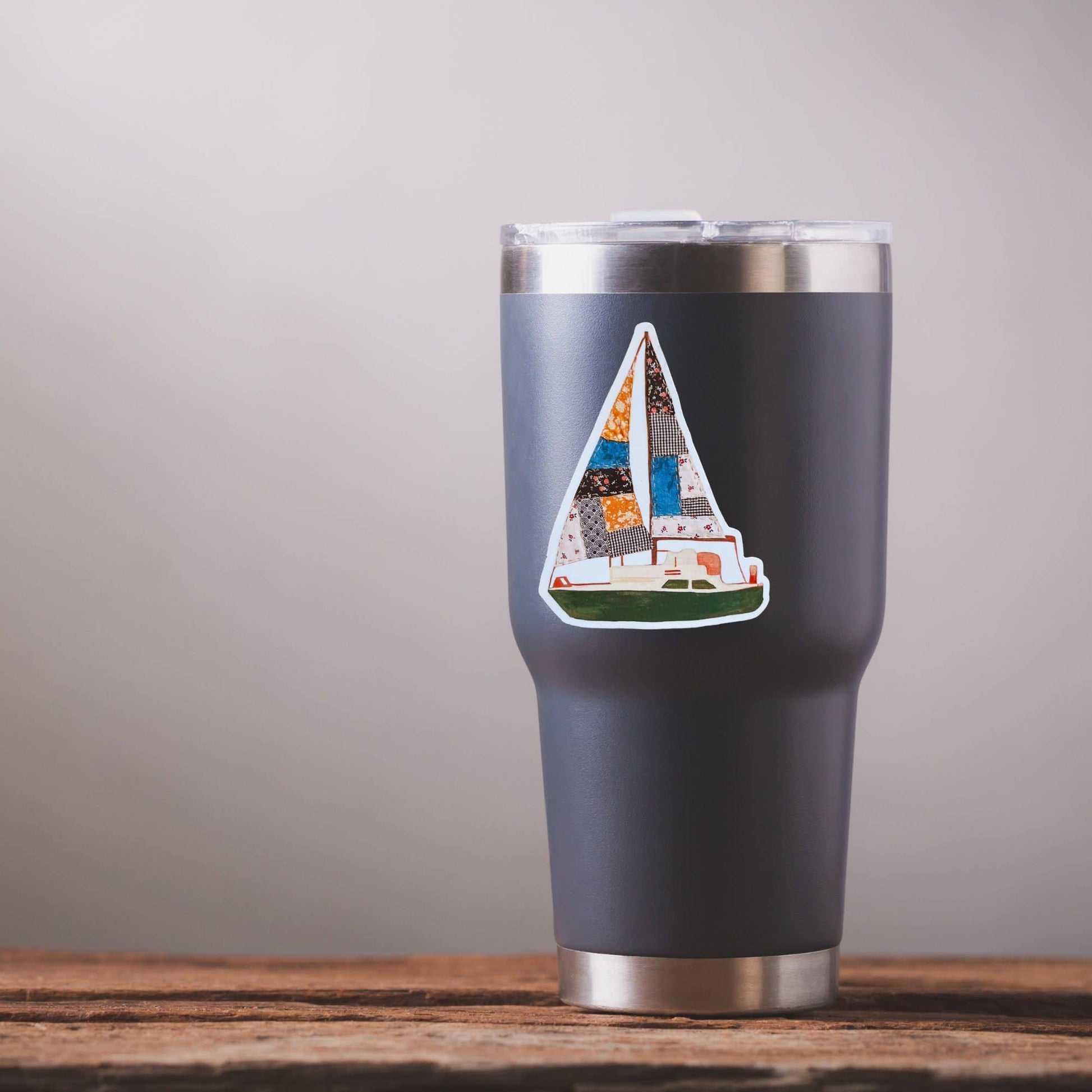 Sailboat Vinyl Sticker, Boat Sticker, Nautical Stickers - homesewn
